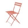 Garden chair Sira Orange Steel 41 x 46 x 80 cm (2 Units)