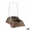 Pet feeding dish Dispenser Brown polypropylene 3,5 L 21,5 x 32,5 x 32,5 cm (4 Units)