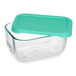 Porta pranzo Pasabahce SNOW BOX Verde Trasparente Vetro Polietilene 420 ml 12,5 x 6 x 9,5 cm (12 Unità)