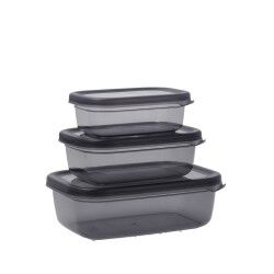 Set di scatole porta pranzo Quid City Rettangolare 3 Pezzi