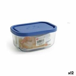 Porta pranzo Borgonovo Azzurro Rettangolare 400 ml 13,5 x 9,5 x 6,5 cm (12 Unità)