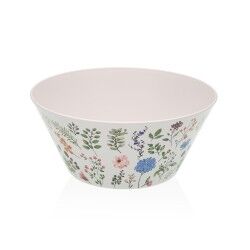 Salad Bowl Versa Polyethylene RPET Ø 10,9 cm Flowers