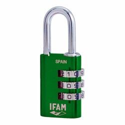 Lucchetto a combinazione IFAM Combi30 Metallo Alluminio Verde