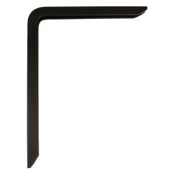 Supporto da Parete AMIG 4plus-21110 Mensole Nero Alluminio (25 x 15 cm)