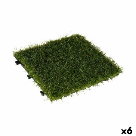 Interlocking Floor Tile Ibergarden G004 Green Plastic 30 x 3,5 x 30 cm Grass (6 Units)