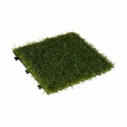 Piastrella ad Incastro Ibergarden G004 Verde Plastica 30 x 3,5 x 30 cm Prato (6 Unità)